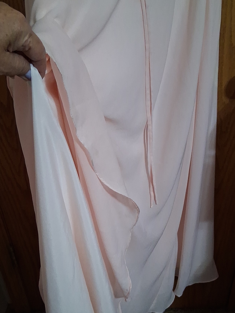 Blush pink special occasion dress, estimated medium - Picture 3 of 10